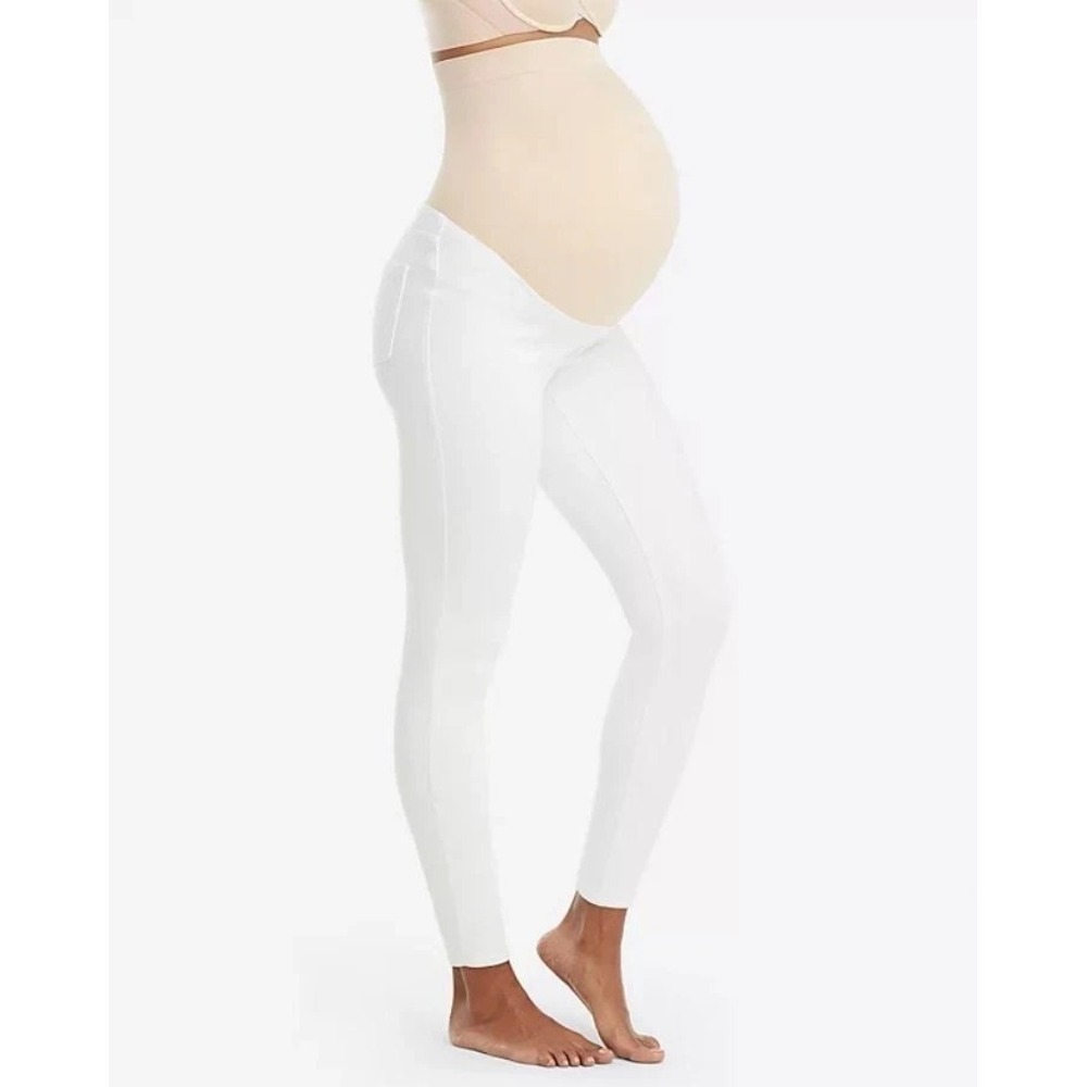 Spanx  Mama Maternity Ankle Jean-ish Leggings Size XL White‎ 20154R
